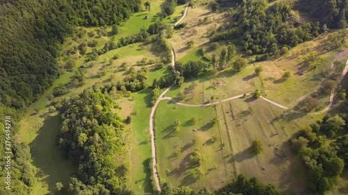 Rural aerial view (Mramures/Transylvania/Romania)