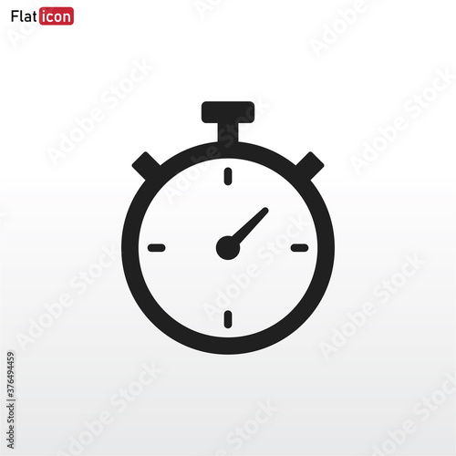 Stopwatch icon vector . Timer sign