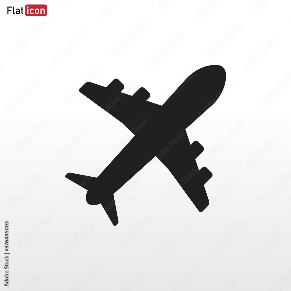 Airplane icon vector . Travel sign Airplane icon vector . Travel sign