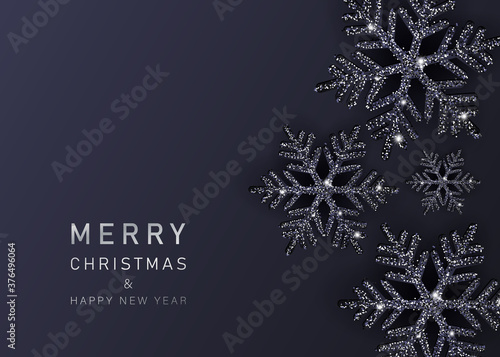 Christmas background. Merry Christmas card vector Illustration