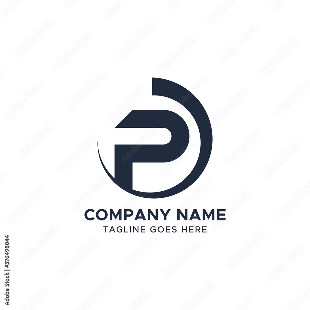 Initial P Letter Logo Vector Design Initial P Letter Logo Vector Design