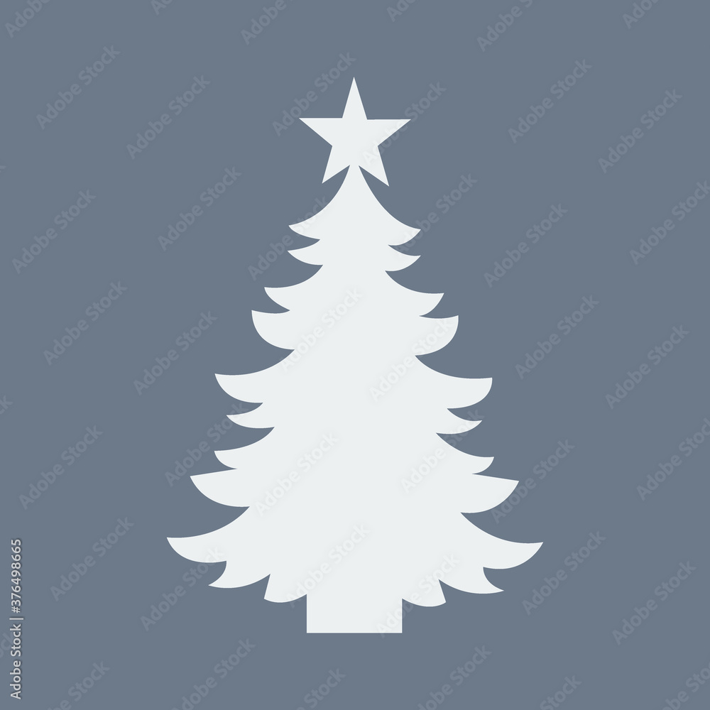 Christmas tree flat icon Christmas tree flat icon
