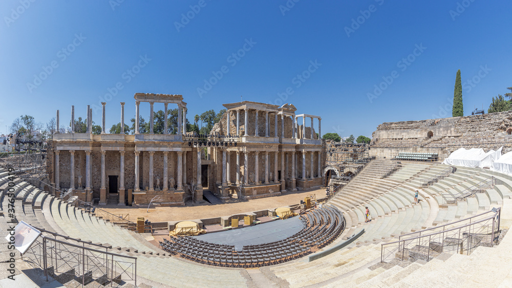 Fototapeta premium Historical ruins in Merida Spain