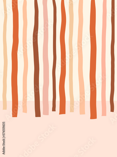 Abstract background. Modern terracotta poster. Home decor. Vector illustration.