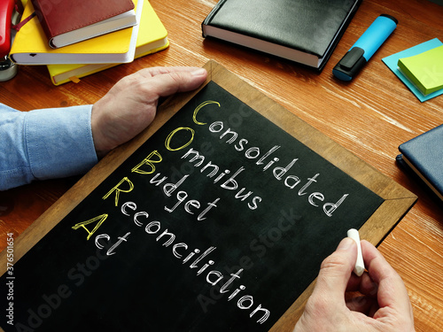 COBRA Consolidated Omnibus Budget Reconciliation Act is shown on the photo