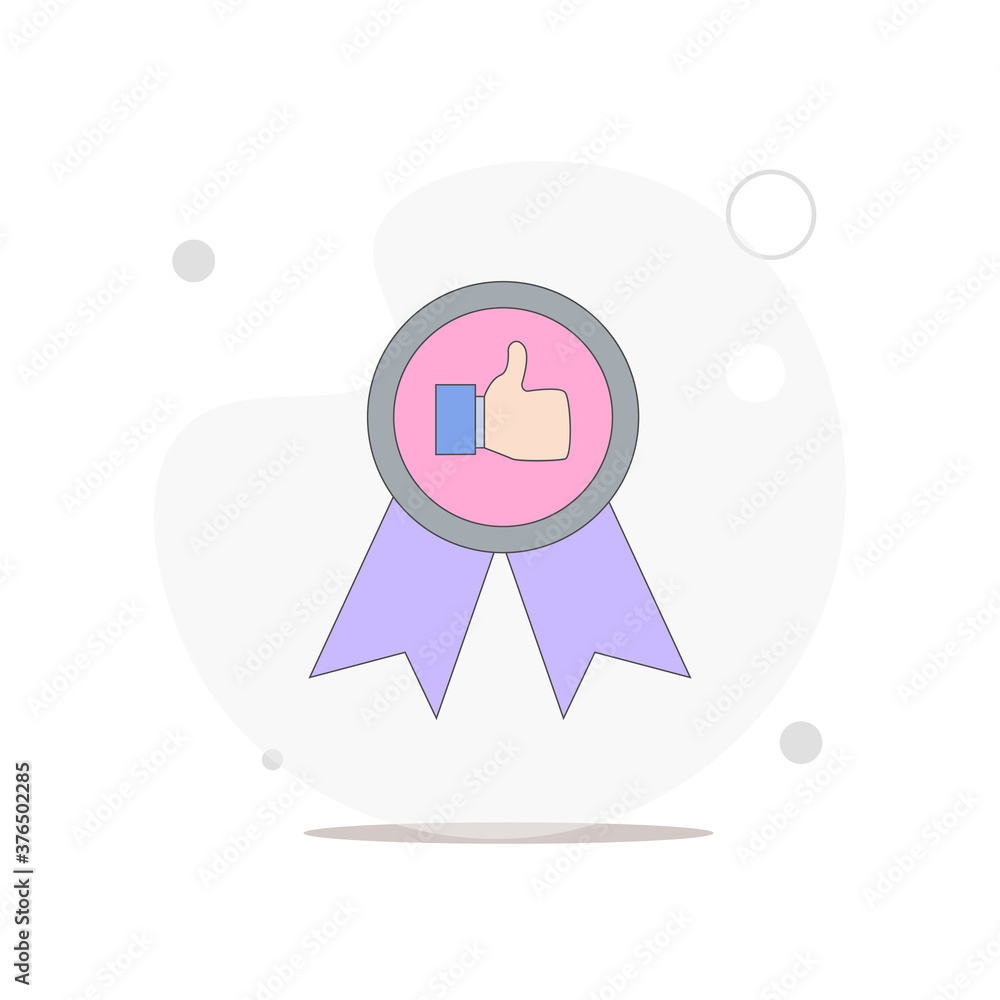 Best practice vector flat illustration on white Best practice vector flat illustration on white