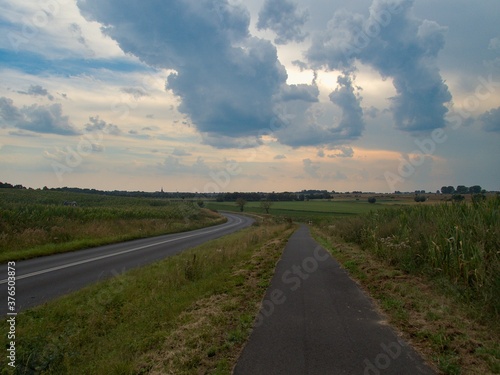 travel on the road in central europe photo