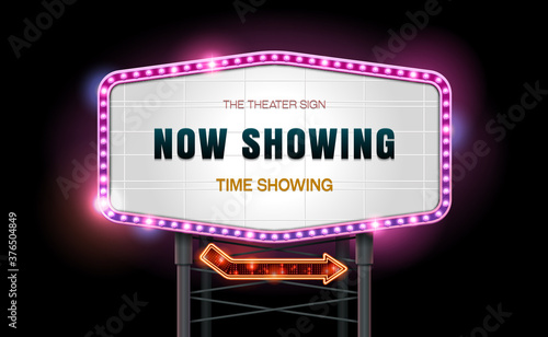 light sign billboard cinema theater