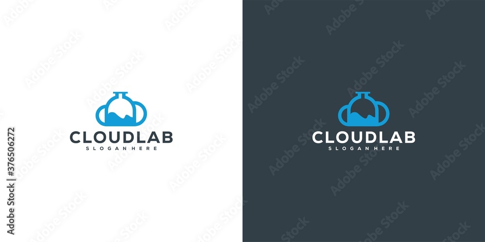 Cloud Lab Logo vector design Cloud Lab Logo vector design