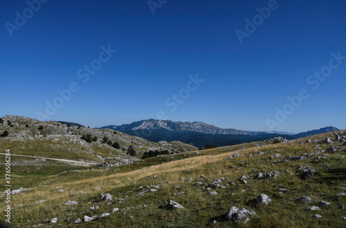 HDR outdoor landscape photography of rocky mountain