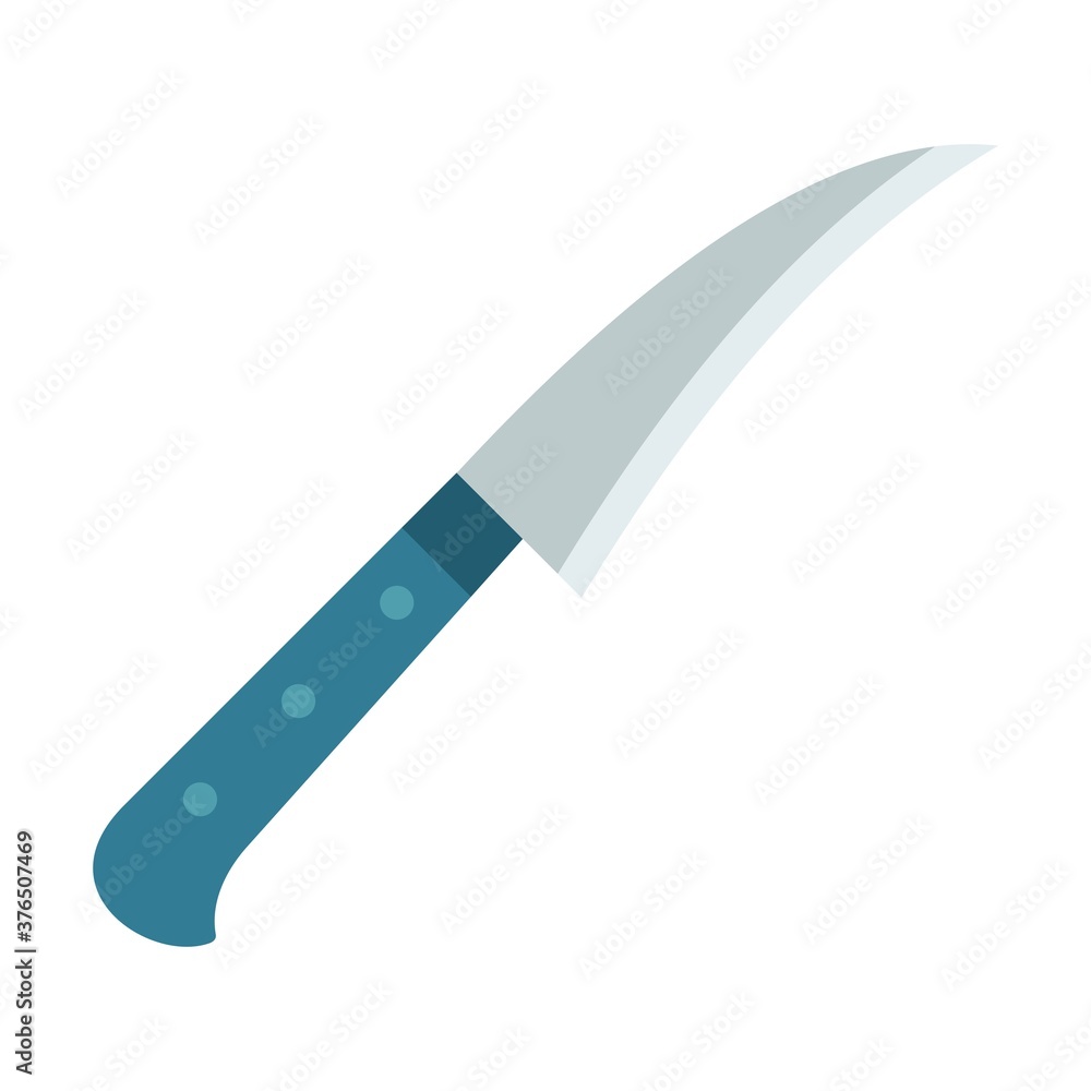 Tourne knife vector flat material design isolated object on white background. Tourne knife vector flat material design isolated object on white background.
