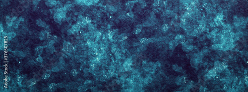 Deep blue crystal-like nebula abstract background