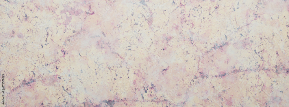 Abstract artistic marble background in yellow and pink pastel shades