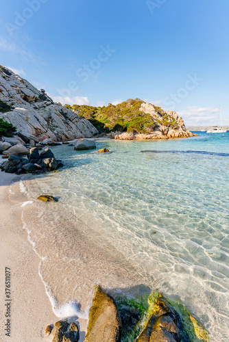 Cala Napoletana, wonderful bay in Caprera Island, La Maddalena, Sardinia, Italy photo