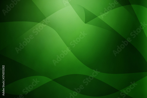 Abstract illustration green color dark background