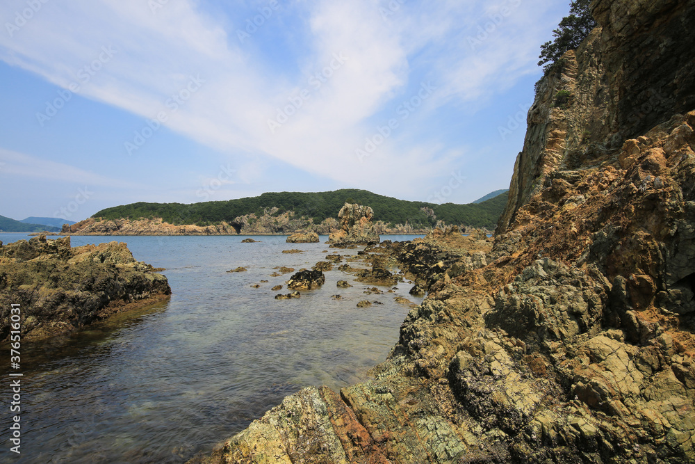 愛媛県西予市　須崎海岸の風景