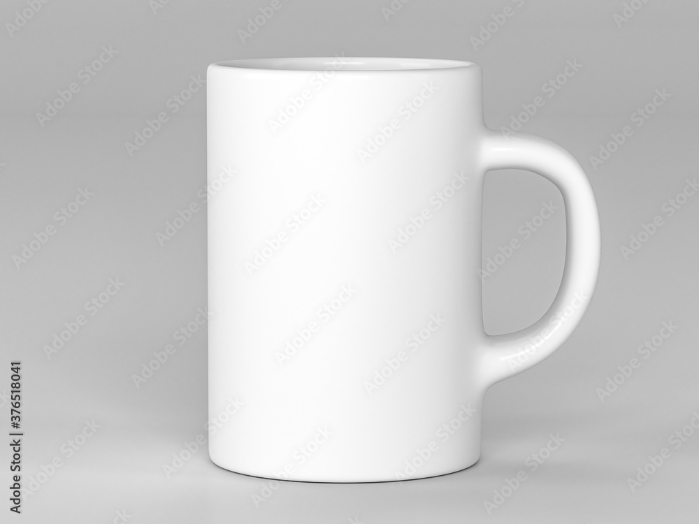 white cup isolated on light grey background white cup isolated on light grey background
