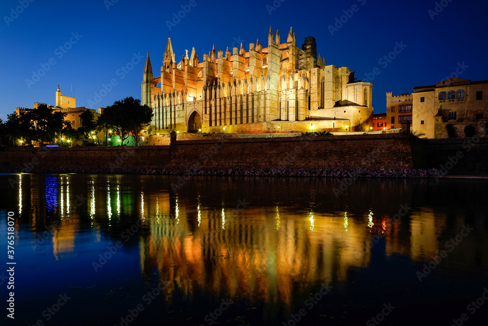 Palma Cathedral (La Seu) (14th-16th centuries) .Palma.Mallorca.Baleares.Spain. Palma Cathedral (La Seu) (14th-16th centuries) .Palma.Mallorca.Baleares.Spain.