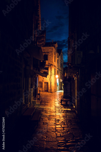 Narow stone mediterranean street