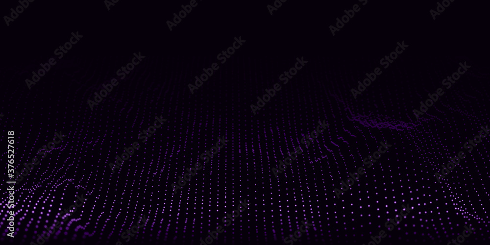 3d abstract digital technology background. Futuristic sci-fi user interface concept with gradient dots and lines. Big data, artificial intelligence, music hud. Blockchain and cryptocurrency. Vector 3d abstract digital technology background. Futuristic sci-fi user interface concept with gradient dots and lines. Big data, artificial intelligence, music hud. Blockchain and cryptocurrency. Vector