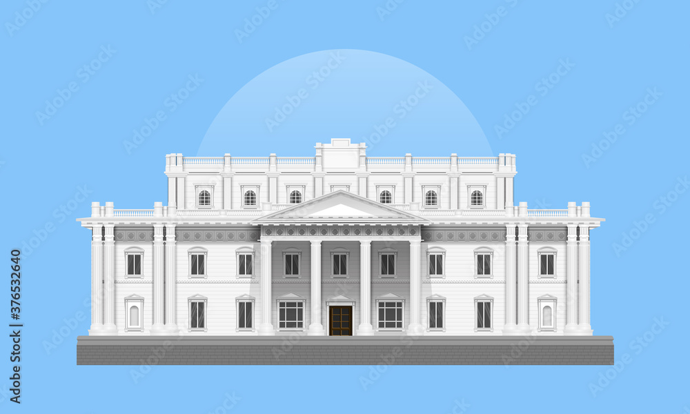 Jinnah Library Building - Vector Illustration