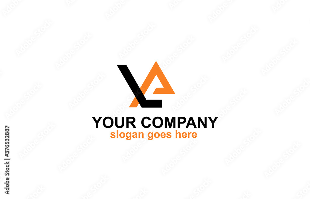 LA Letter Logo Design Vector LA Letter Logo Design Vector
