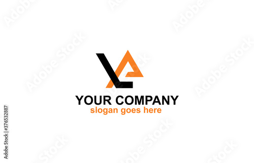 LA Letter Logo Design Vector