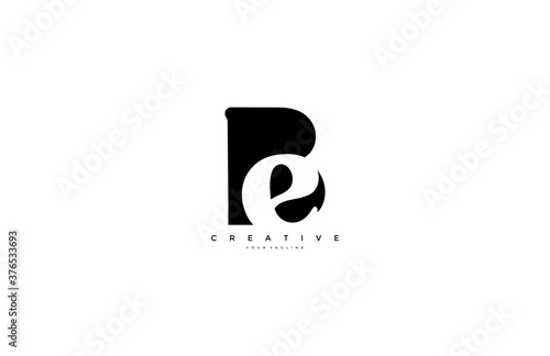 BE Logo simple initial design template