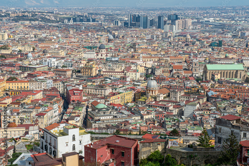 Fototapeta premium High view of Naples