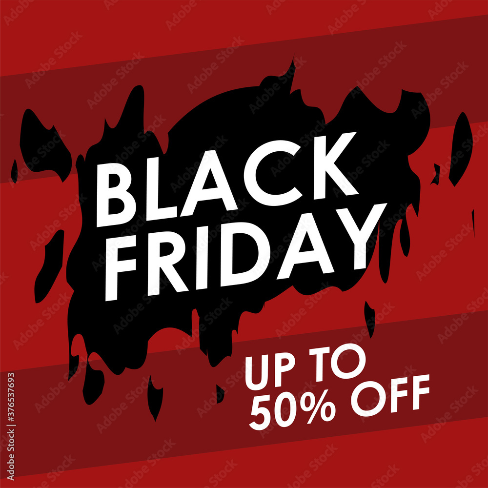 Black Friday sale banner, advertising, vector illustration. black friday for your business, shops.