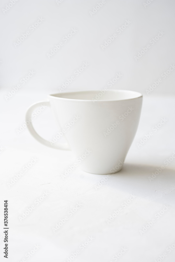 Empty Coffee cup on a white background