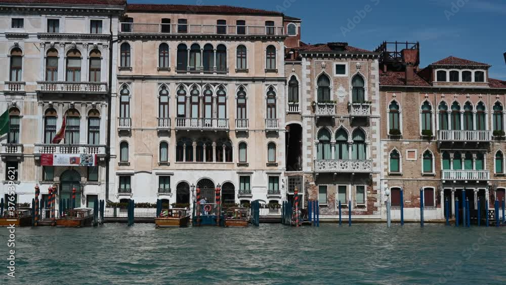Venice, Italy - Historic buildings between the canals of the lagoon city Venice, Italy - Historic buildings between the canals of the lagoon city