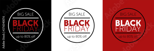 Black Friday sale tag. Black friday design, sale, discount, advertising, marketing price.