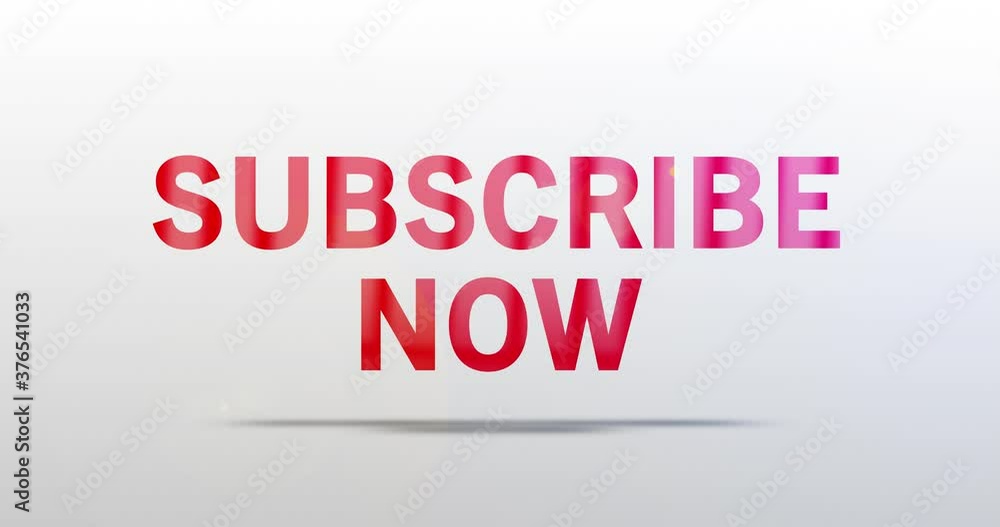Subscribe now. Particle Logo. Text Animation. Red word on grey background. High quality 4k intro/opener Subscribe now. Particle Logo. Text Animation. Red word on grey background. High quality 4k intro/opener