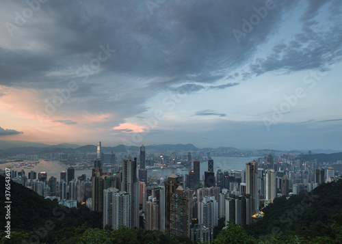 Ausblick von Victoria Peak in Hongkong