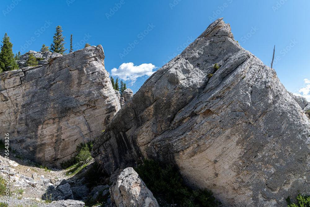 Rock Formations at the Silver Gate, Yellowstone National Park