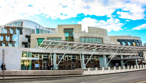 Принти на полотні The Scottish Parliament Building in Edinburgh.
