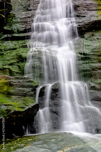 Tintagel Haven beach waterfall - Tintagel  Cornwall  United Kingdom