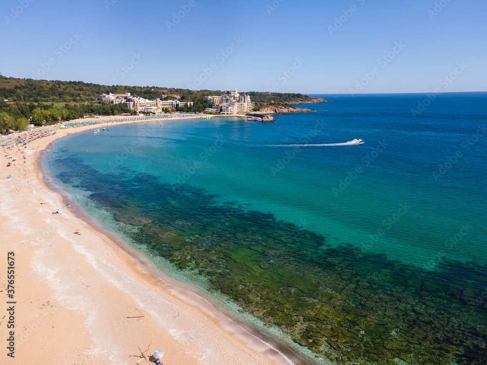 Aerial view of The Driving Beach near resort of Dyuni, Bulgaria Aerial view of The Driving Beach near resort of Dyuni, Bulgaria