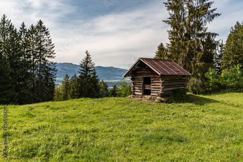 Bavarian Alps Landscape. Hiking in the Alps