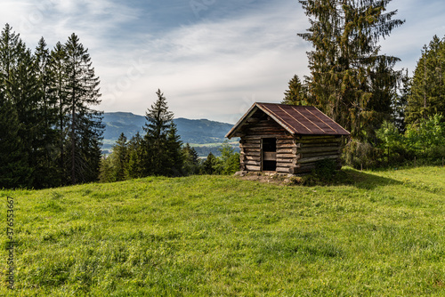 Bavarian Alps Landscape. Hiking in the Alps