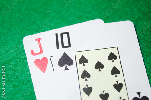 Cartas de baralho para diversão e lazer