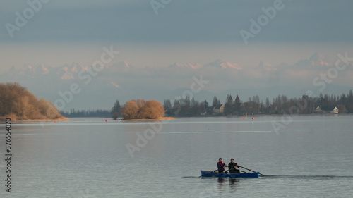 Ruderer auf dem Untersee photo