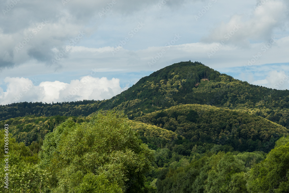beautiful landscape in the Southwest Palatinate (südwestpfalz) with green hills