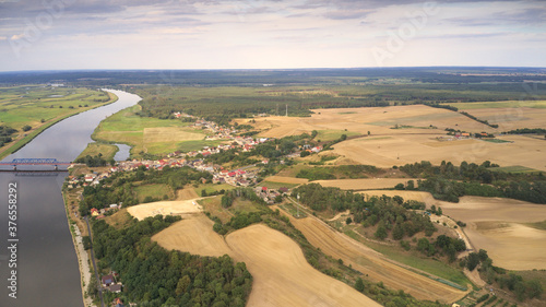 Uckermark. Impressionen. Polnische Landschaft bei Schwedt. photo