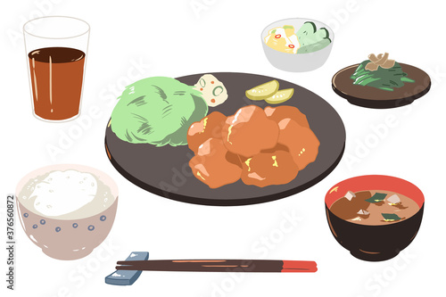 からあげ定食(線無し)