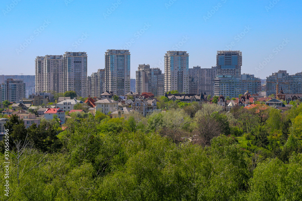 Cityscape of Kiev, Ukraine, in Summer