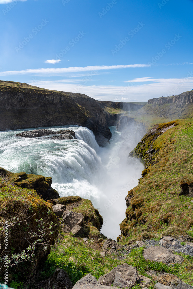 Gullfoss waterfall in scenic Iceland
