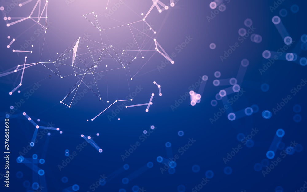 Abstract background. Molecules technology with polygonal shapes, connecting dots and lines. Connection structure. Big data visualization. Abstract background. Molecules technology with polygonal shapes, connecting dots and lines. Connection structure. Big data visualization.