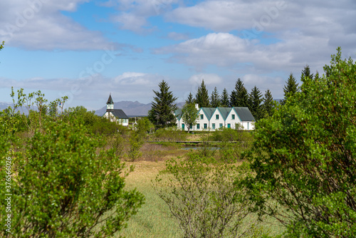 Obraz na płótnie House in Icelandic town